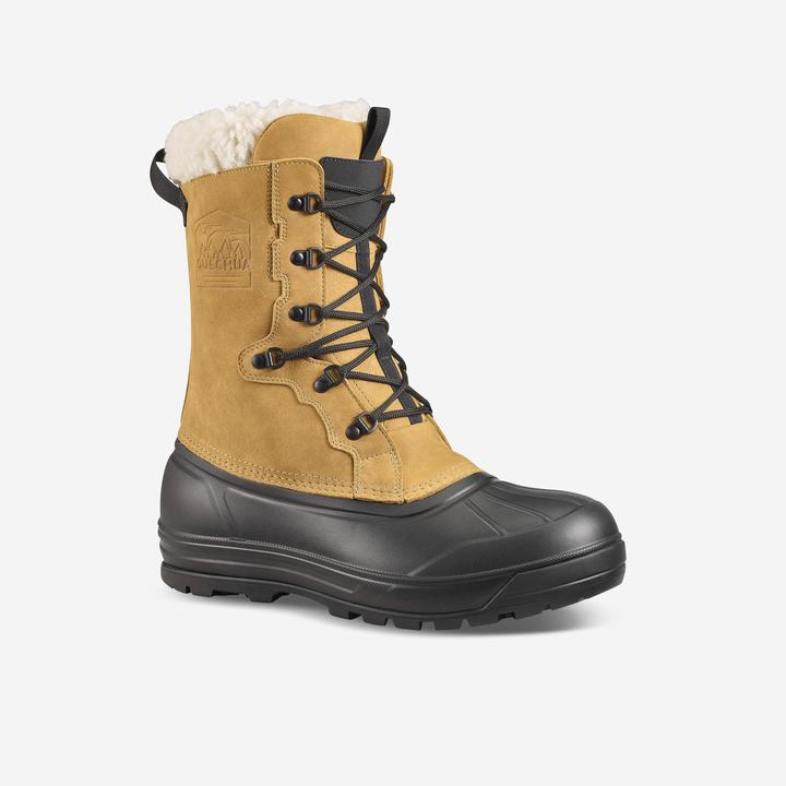 Image du produit Quechua Bottes de neige hommes cuir avec lacets chaud imperméable randonnée hivernale - SH900 (42)