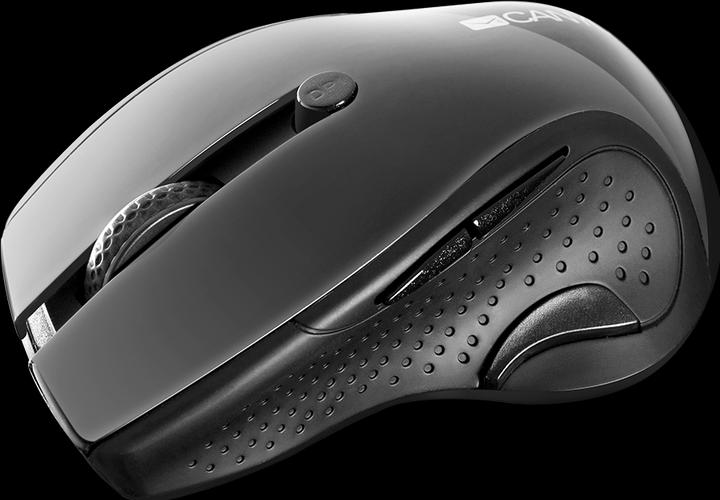 Image du produit Canyon Souris sans fil MW-01, capteur LED bleu, 6 boutons, 2.4GHz, Noir (Sans fil)