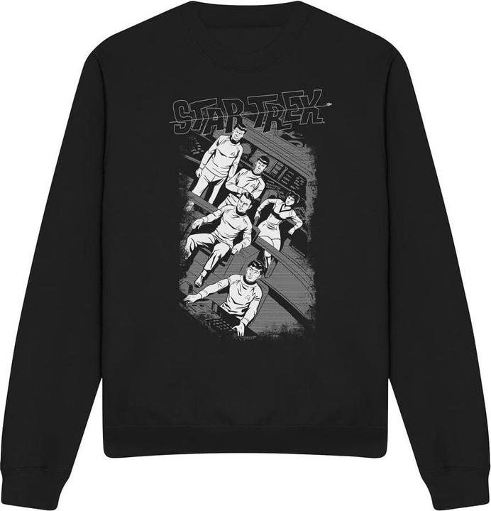Actual product image Unisex Adult Tilted Bridge Retro Sweatshirt (M)