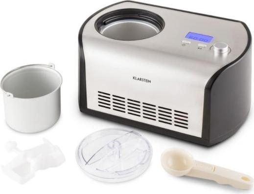 Produktbild Klarstein Snowberry und Choc Eismaschine 1,2l Kühlhaltefunktion EdelstahlLook