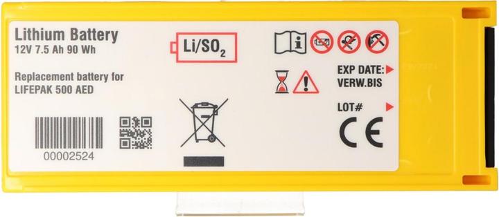 Actual product image AccuCell Physio Control Defibrillator Lifepak 500 Battery - 300-5380-030, 11141-000016 (1 pcs., Device specific, 7500 mAh, Battery + charger)