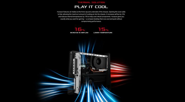 Immagine prodotto ASUS ROG Huracan G21CN-CH021T (Intel Core i7-8700, 16 GB, 256 GB, GeForce GTX 1070)
