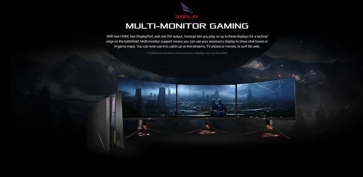 Immagine prodotto ASUS ROG Huracan G21CN-CH021T (Intel Core i7-8700, 16 GB, 256 GB, GeForce GTX 1070)