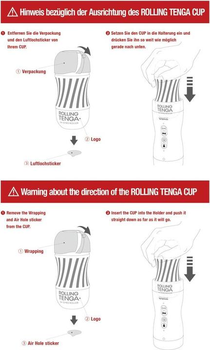 Actual product image Tenga Vacuum Gyro Roller