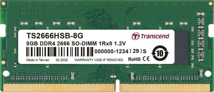 Transcend DDR4 8 GB (1 x 8GB, 2666 MHz, DDR4-RAM, SO-DIMM)