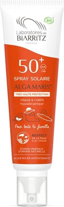 Image du produit Laboratoires de Biarritz Biologique Alga Maris (Spray solaire, SPF 50, 150 ml, 500 g)