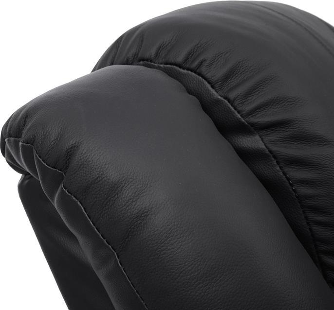 Actual product image Swisshandel24 TV armchair, recliner armchair, leather + imitation leather 103x83x91cm - black