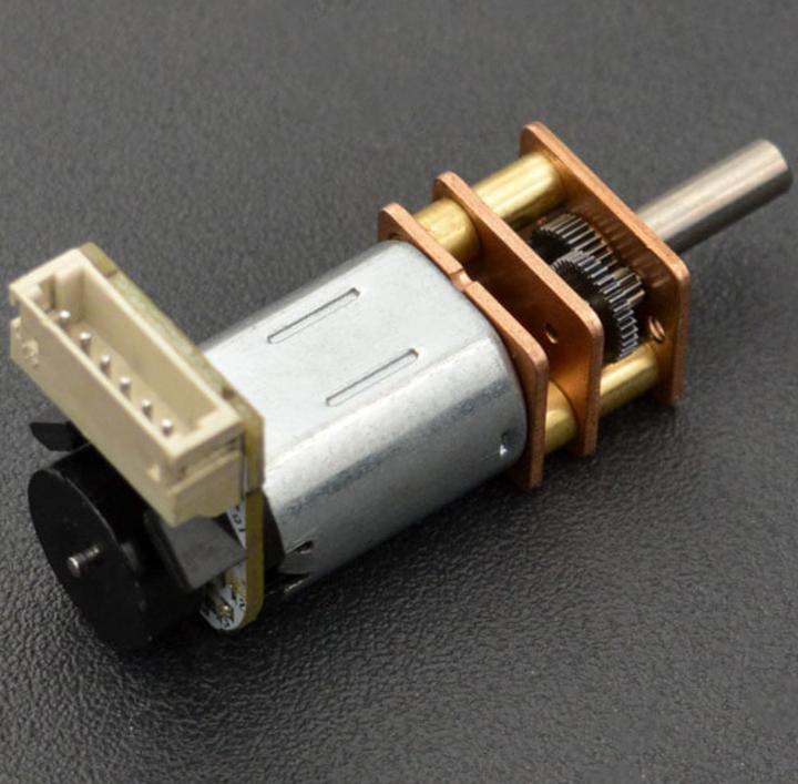 Actual product image DFRobot 6V 155RPM 100:1 Micro Gear Motor with Encoder