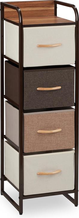 Image du produit Relaxdays Armoire avec tiroirs différents designs (31 x 31,5 x 99,5 cm)