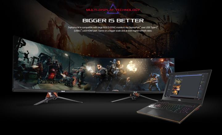 Image du produit ASUS ROG Zephyrus M GM501GS-EI004T (15.60", Intel Core i7 8750H, 16 Go, 512 Go, CH)