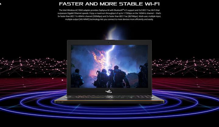 Image du produit ASUS ROG Zephyrus M GM501GS-EI004T (15.60", Intel Core i7 8750H, 16 Go, 512 Go, CH)