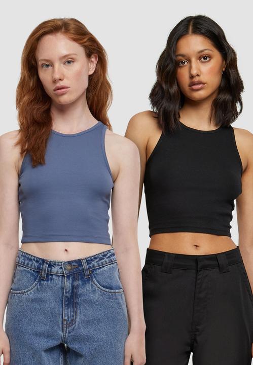 Actual product image Urban Classics Ladies Cropped Rib Top 2-Pack - 19707 (XXL)
