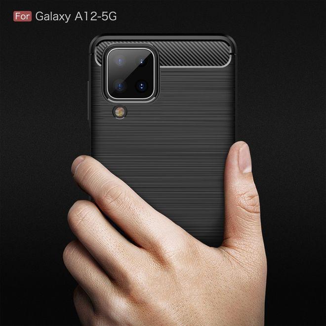 Immagine prodotto MU Style Serie Softcase in fibra di carbonio TPU (Samsung Galaxy A12)