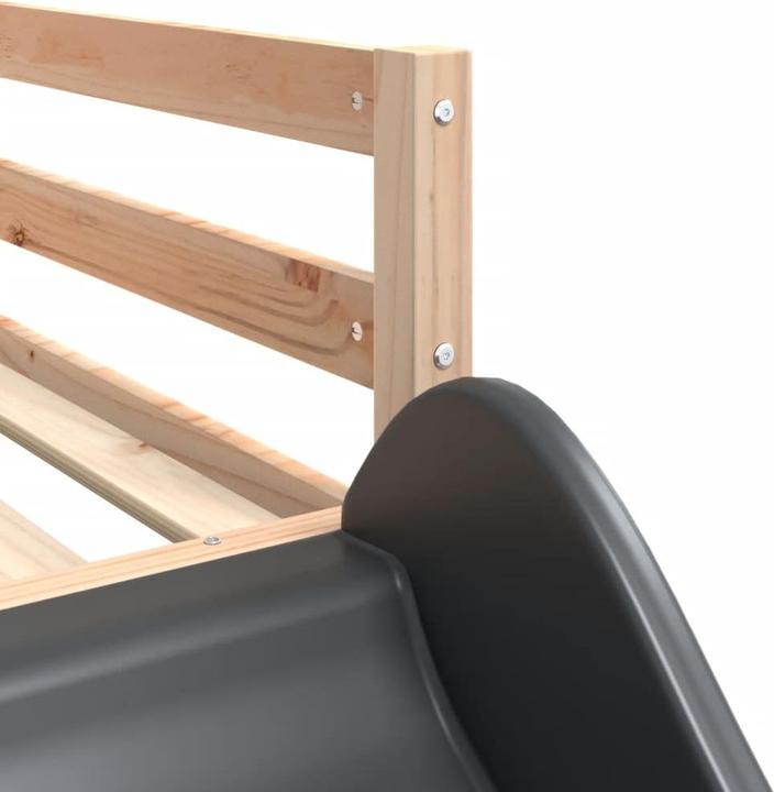 Immagine prodotto VidaXL Letto a castello con scivolo e tende (90 x 200 cm)