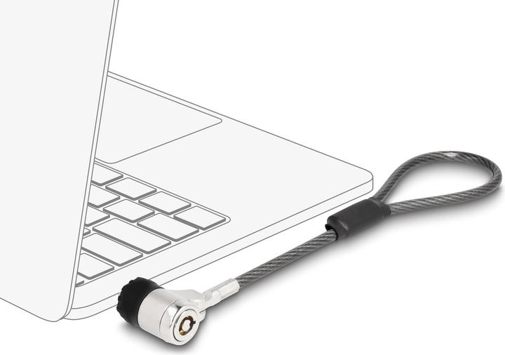 Image du produit Navilock Cable de securite pour notebook avec cle 15,2cm pour slot Kensington 3 x 7mm