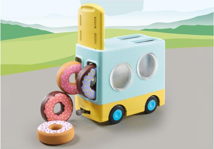 Produktbild Playmobil Verrückter Donut Truck mit Stapel- und Sortierfunktion (71325, Playmobil 1.2.3)