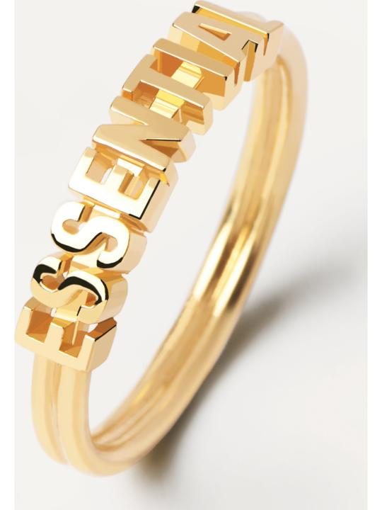 Image du produit Pd Paola PDPAOLA - Elégance pozlacenÃ½ prsten ESSENTIAL Gold AN01-608 - Circuit : 54 mm (L) (54, Argent 925)