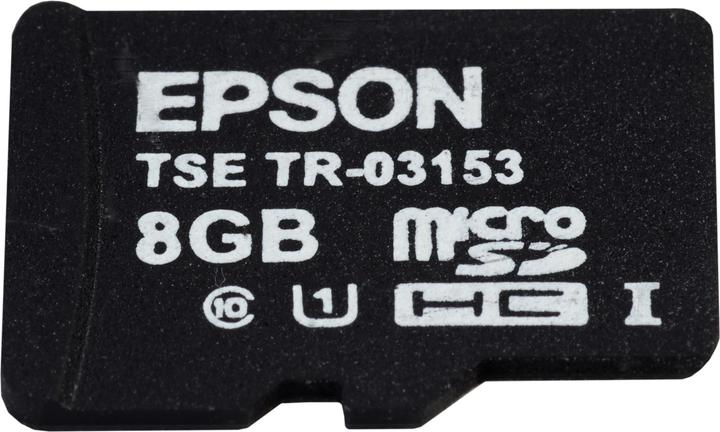 Actual product image Epson TSE MicroSD card, certificate lifetime 5 years, lifetime 20 million signatures (8 GB, microSD, U1)