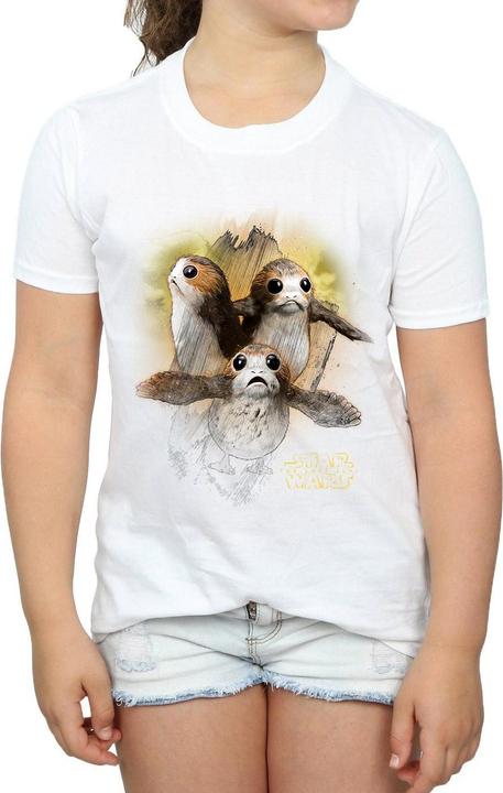 Immagine prodotto Star Wars Maglietta Porg Spazzolato Ragazze (140, 146)