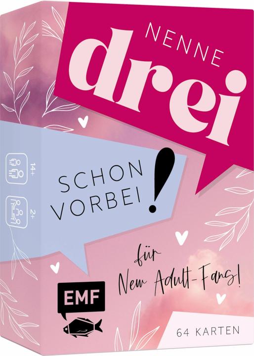 Image du produit jeu de cartes : Nommez trois - déjà fini!... pour les fans de New Adult! (Allemand)