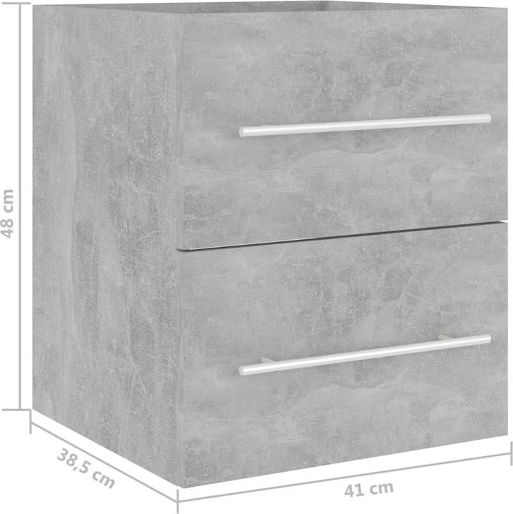Immagine prodotto VidaXL Mobile sottolavabo con 4 scomparti (41 x 38,5 x 48 cm)