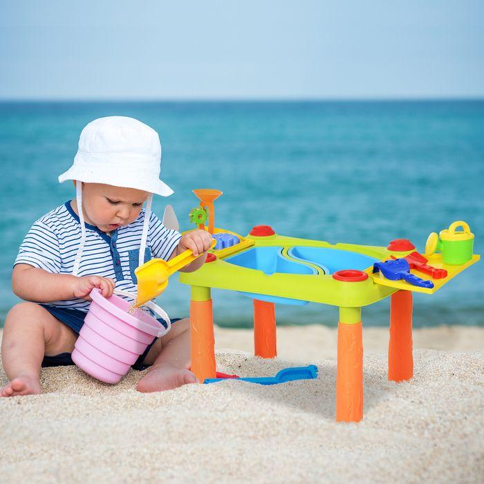 Image du produit Swisshandel24 Table de jeu de sable et d'eau pour enfants table de boue pour enfants en extérieur table de jeu en