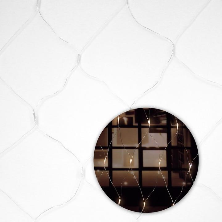 Image du produit Hermex Filet lumineux Chaîne lumineuse Rideau lumineux Guirlande lumineuse Noël LED (3 m)