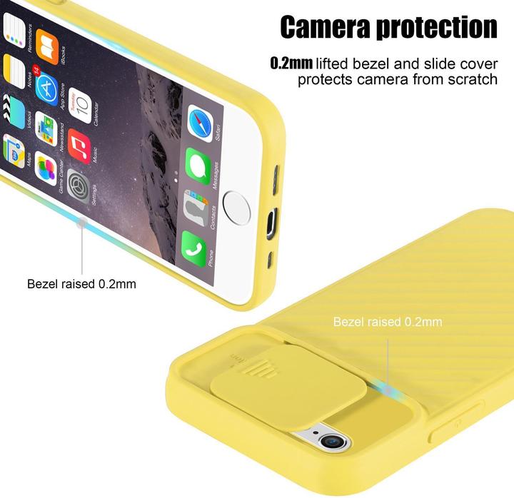 Immagine prodotto Cadorabo Cover in TPU con protezione della fotocamera (Apple iPhone 6 Plus)