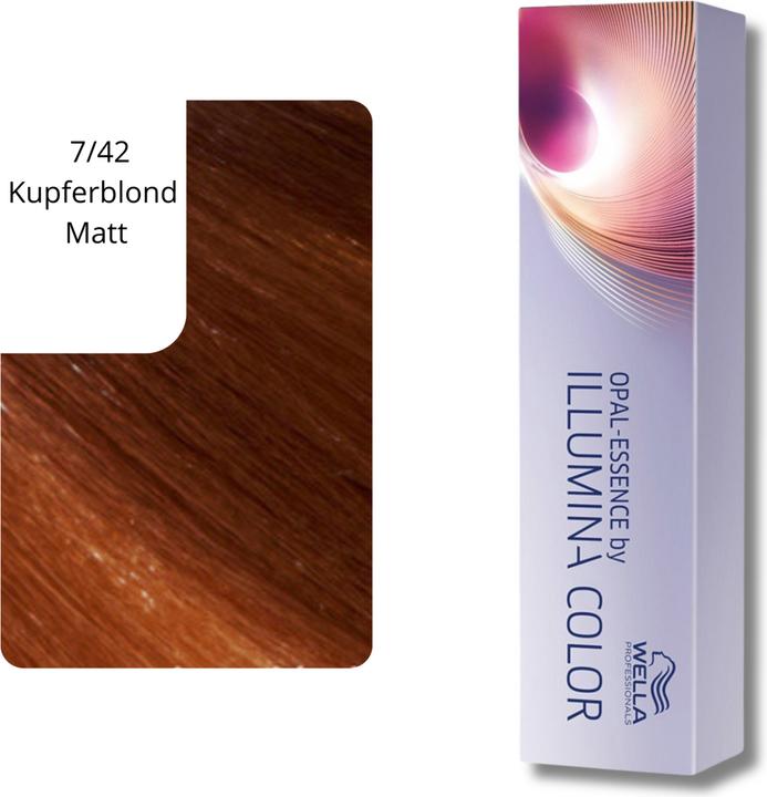 Produktbild Wella Illumina Color 7/42 (7/42 mittelblond rot-gold, 7/42 Kupferblond Matt)