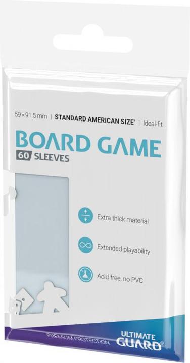 Actual product image Ultimate Guard Card Sleeve Standard American Board Game Sleeves 60
