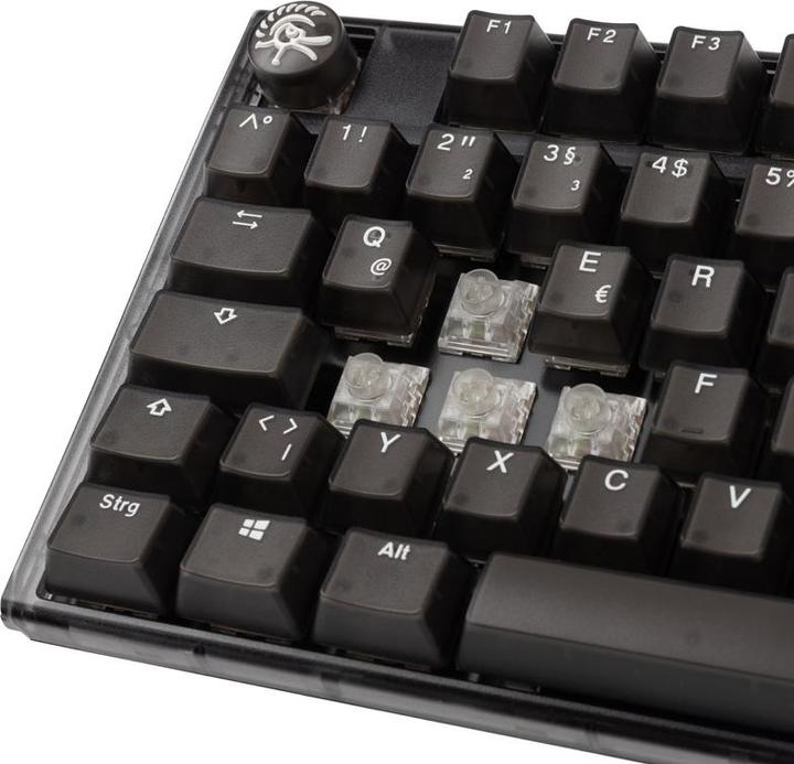 Actual product image Ducky One 3 Aura Black TKL Gaming Keyboard, RGB LED - Kailh Jellyfish Y (DE, Cable)