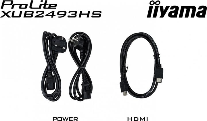 Actual product image iiyama TFT 23,8/60,5cm ProLite XU2493HS-B6 *black* 16:9 (1920 x 1080 pixels, 23.80")