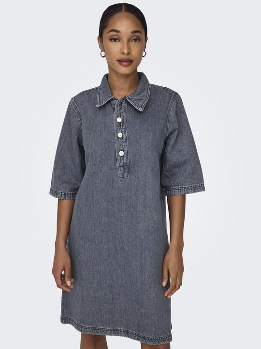Actual product image Only Regular fit shirt collar short dress dress (S)