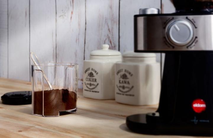 Actual product image Eldom MK170 KAFE coffee grinder Black, Stainless steel