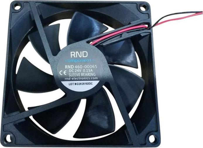 RND Components Axial fan DC 92x92x25mm 24V 99m³/h (92 mm)