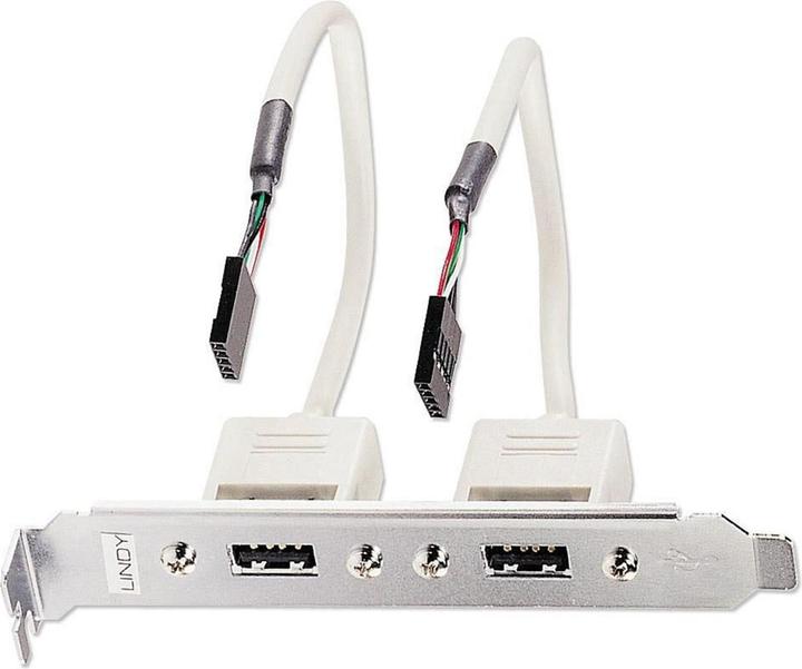 Immagine prodotto Lindy Cavo USB interno/esterno con supporto (0.20 m, USB 2.0)