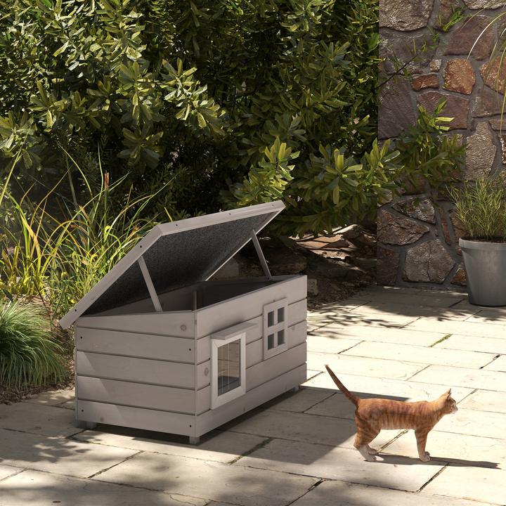 Immagine prodotto PawHut Casa per gatti con finestra (Gatto)