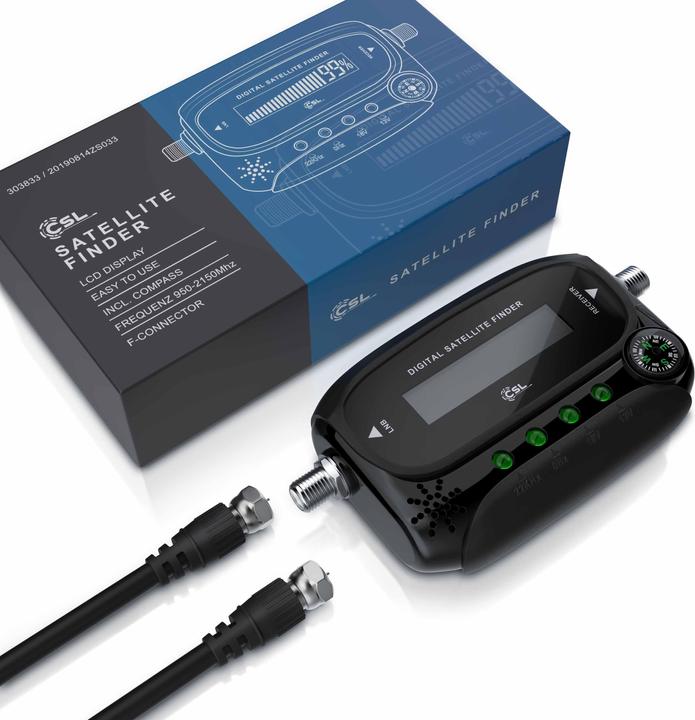 Image du produit CSL Sondeur numérique avec échelle de niveau et signal sonore, Satellite Finder, compatible HD