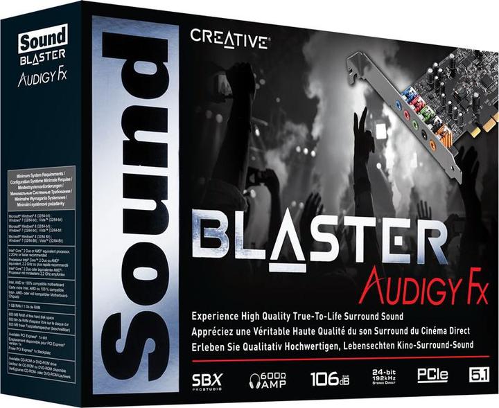 Produktbild Creative Sound Blaster Audigy Fx (PCI-E x1)