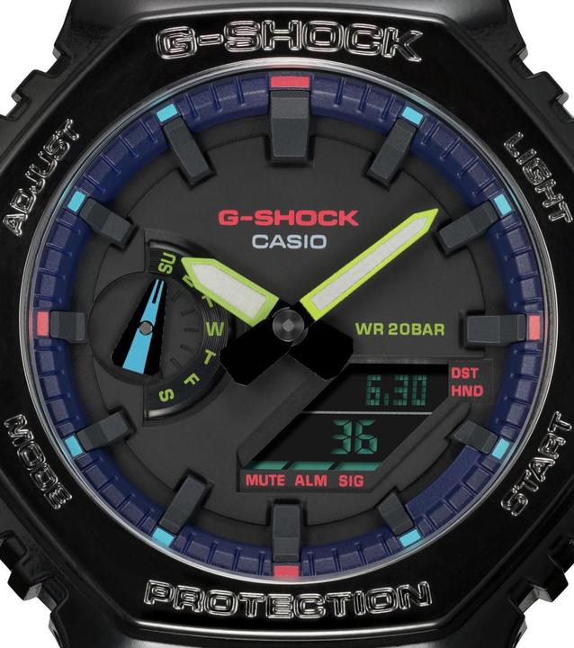 Produktbild Casio GA-2100RGB-1AER (Chronograph, 49 mm)