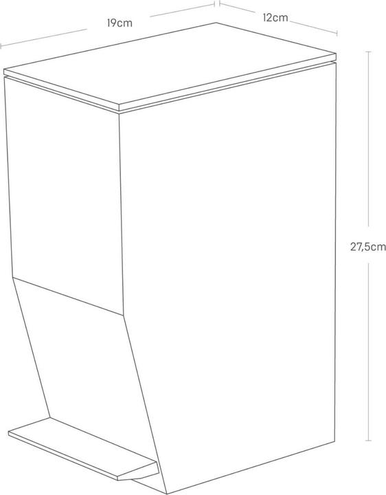 Actual product image Yamazaki Mülleimer mit Tretfunktion TOWER (4 l)