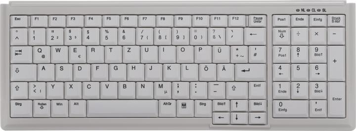 Produktbild Active Key Industry 4.0 Compact Notebook Style Keyboard with NumPad USB Light Grey (DE, Kabelgebunden)