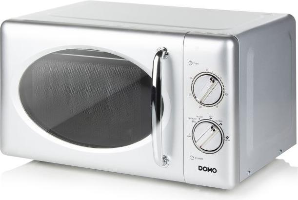 Actual product image Domo Microwave DO3020 20Liter silver with defrost function, 700Watt and timer (20 l)
