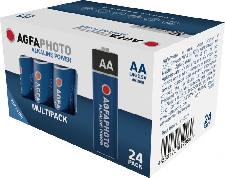 Produktbild AGFAPHOTO Power LR6 Mignon (AA)-Batterie Alkali-Mangan 1.5 V 24 St. (24 Stk., AA)