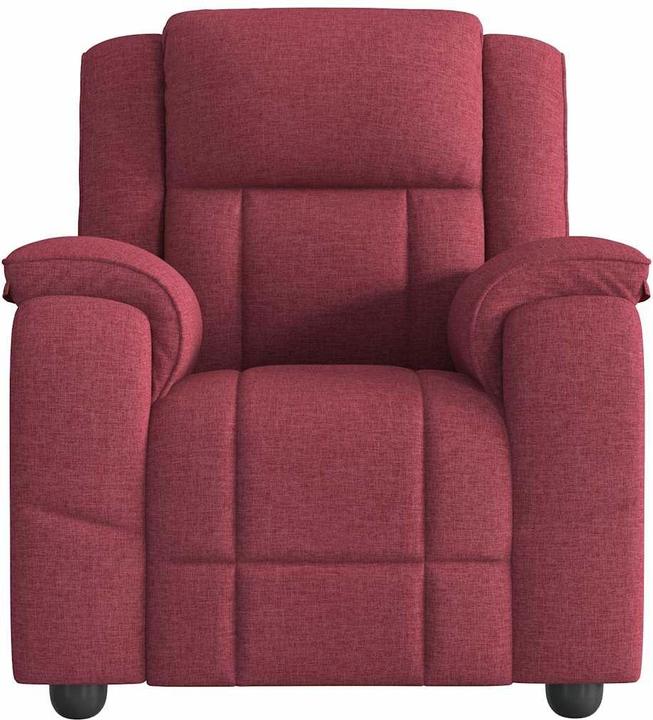 Productafbeelding VidaXL Massagefauteuil Wijnrode stof Massage TV-fauteuil
