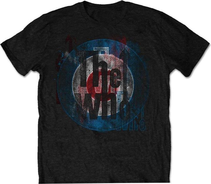Actual product image The Who Unisex Adult Target Textured Cotton T-Shirt (S)