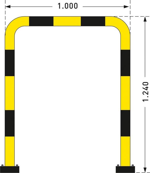 Image du produit kaiserkraft Arceau de protection, flexible