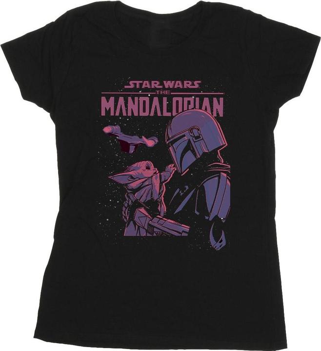 Actual product image Star Wars Womens/Ladies The Mandalorian Hello Friend Cotton T-Shirt (S)