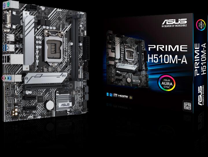 Productafbeelding ASUS PRIME H510M-A Moederbord (LGA 1200, Intel H510, mATX)