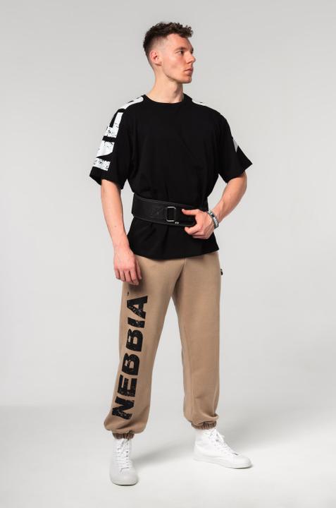 Image du produit Nebbia Baggy Style Sweatpants mit Taschen Gym Bro 365 - light brown (M)